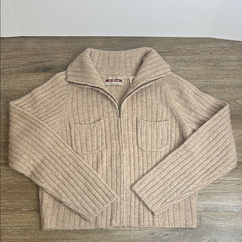 Vintage Best Authentic 100% Shetland Wool Cardigan Sweater| Pure New Wool